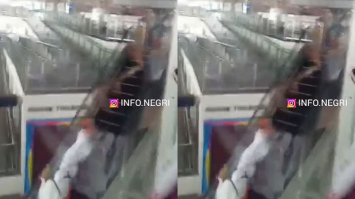 Viral Jamaah Umroh Lansia Jatuh di Eskalator Bandara Kualanamu Medan