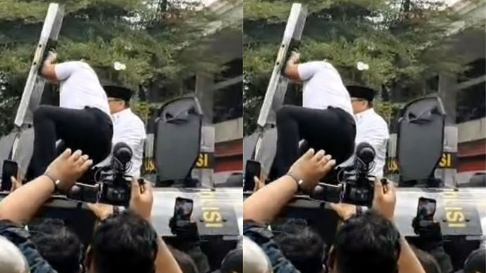 Demo di Depan Kantor Bupati Pati Ricuh, Sudewo Diamankan di Mobil Barracuda