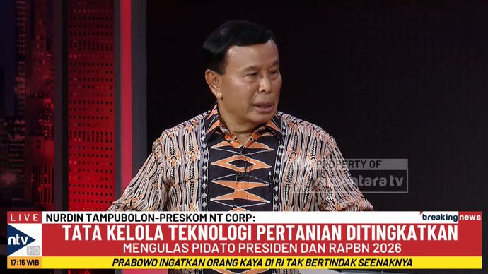 Preskom NT Corp, Nurdin Tampubolon Mengulas Pidato Presiden Prabowo dan RAPBN 2026