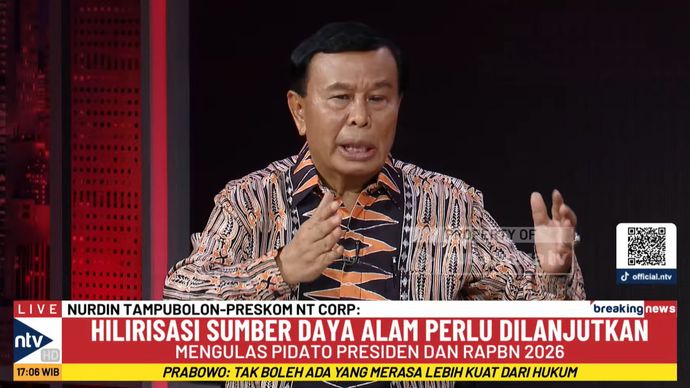 Preskom NT Corp, Nurdin Tampubolon Mengulas Pidato Presiden Prabowo dan RAPBN 2026