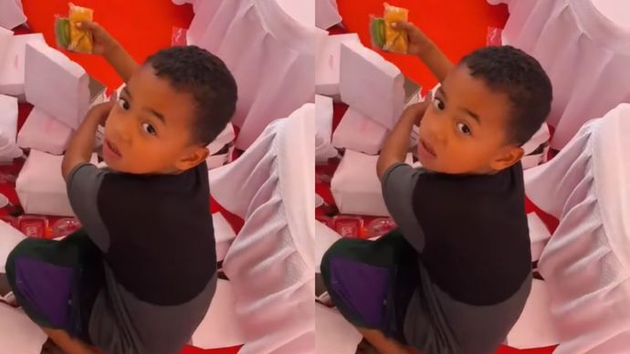 2 Anak Viral di Gowa Kumpulkan Sisa Makanan
