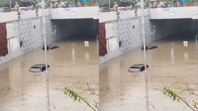 Banjir Lumpuhkan Jalan Bypass Ngurah Rai, Turis Dievakuasi dari Simpang Dewa Ruci