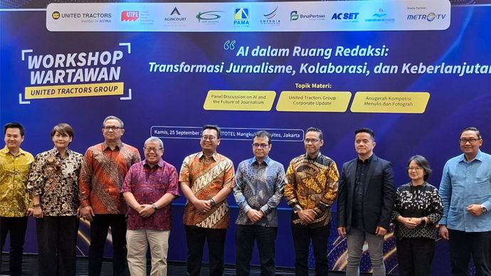 United Tractors Gelar Workshop Wartawan 2025, Angkat Tema AI dalam Jurnalisme