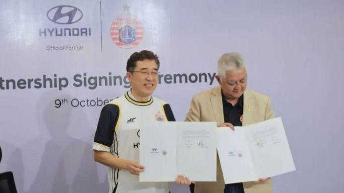 Persija Jakarta Gaet Sponsor Produsen Mobil Asal Korsel