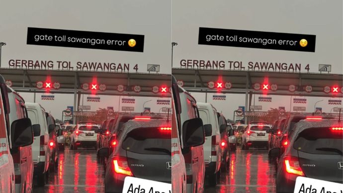 Kemacetan di Gerbang Tol Sawangan 4, Diduga Akibat Sistem Tersambar Petir