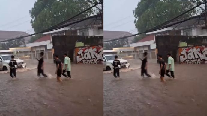Ampera Terendam, Banjir Landa Jakarta Selatan Usai Hujan Lebat