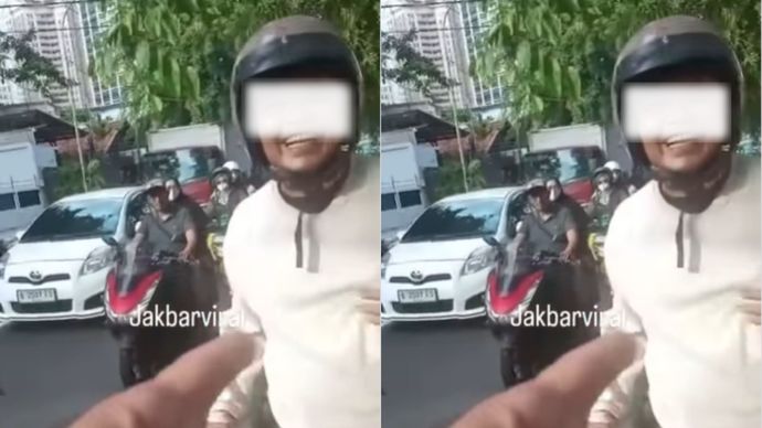 Cekcok di Jalan Palmerah Berujung Pemukulan Pengendara Motor