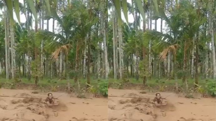 Terjebak di Tengah Arus Sungai Batang Bangko Gadang, Proses Evakuasi Dramatis