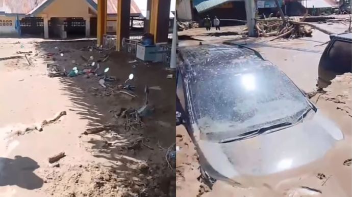 Puluhan Motor dan Mobil Ditemukan Terkubur Lumpur Usai Banjir Aceh Mulai Surut
