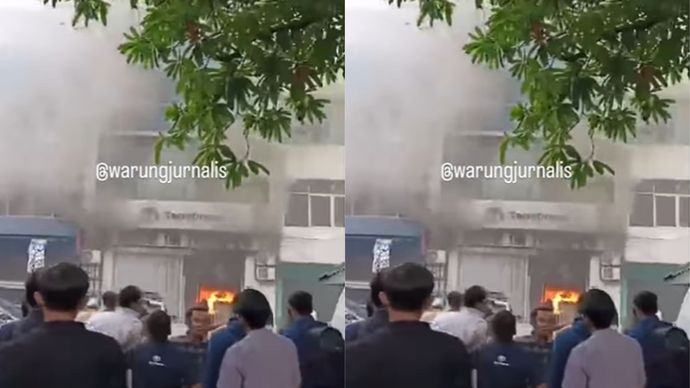 Toko Drone di Kemayoran Terbakar