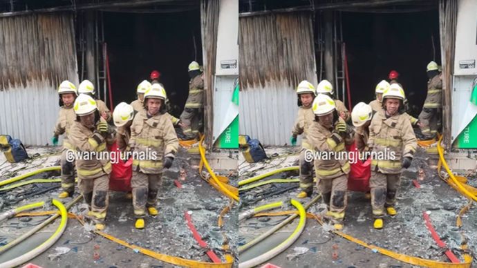 Toko Drone di Kemayoran Terbakar, 15 Karyawan Terjebak