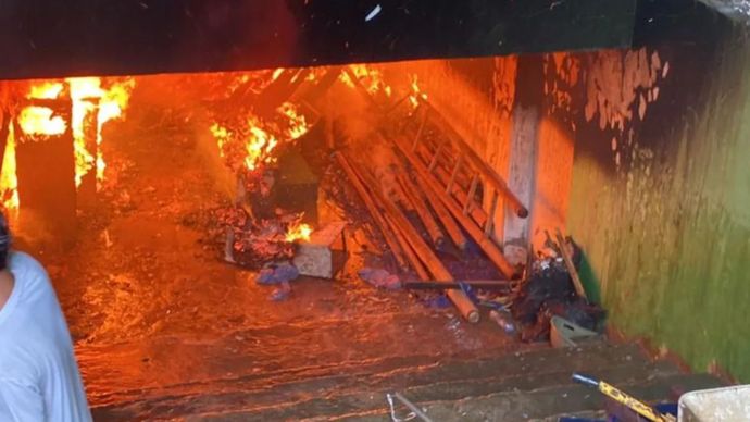 Pesantren Al Mawaddah di Jagakarsa Kebakaran, 40 Persenol Damkar di Kerahkan