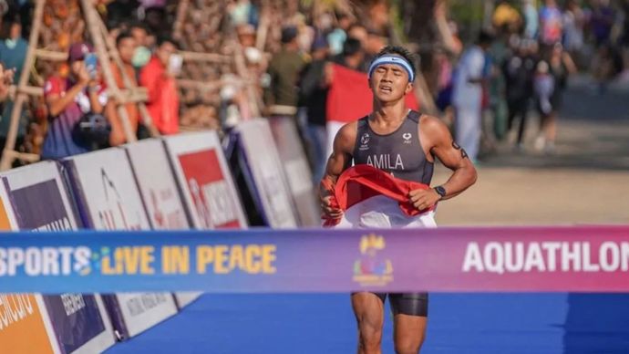 Triathlon Sumbang Tiga Emas di SEA Games, Merah Putih Berkibar
