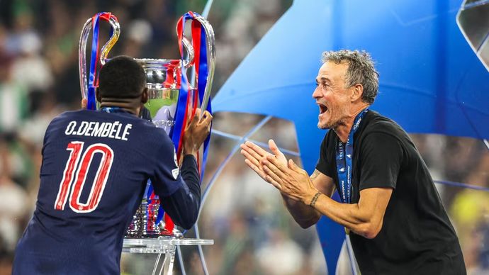 Ousmane Dembele dan L:uis Enrique