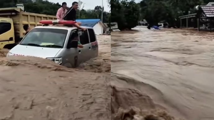 Hujan Lebat Picu Banjir di Kalsel, Pemukiman Warga Balangan Terendam