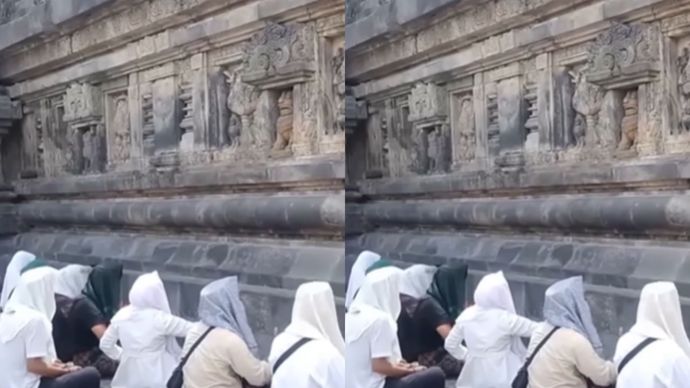 Viral Sekelompok Orang Zikir di Candi Prambanan