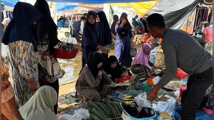 Pedagang Bersyukur Pasar Bergeliat Usai Banjir: Ekonomi Kembali Bergerak