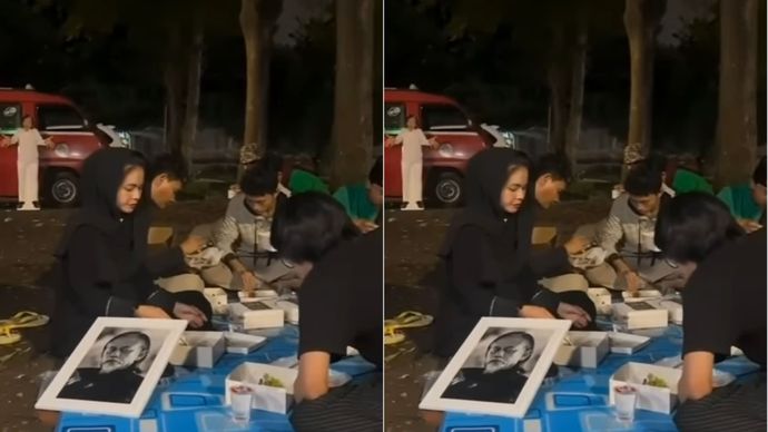 Istri, Anak dan Karyawan Epy Kusnandar Sahur Pertama di TPU Jeruk Purut