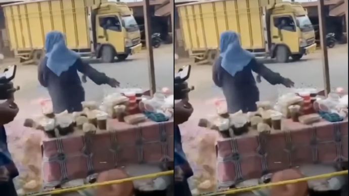 Viral Pedagang Takjil Ini Buang Dagangan Usai Dilarang Jualan oleh Satpol PP