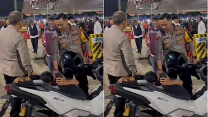 Pemudik Menangis saat Antri di Pelabuhan Ciwandan Usai Terima Kabar Ibu Meninggal