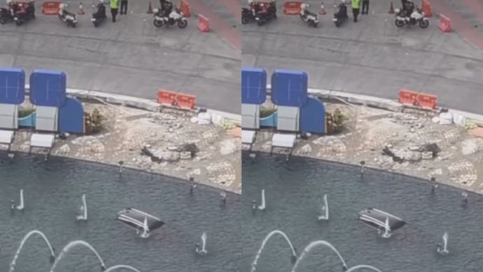Viral Mobil Nyemplung ke Kolam Bundaran HI