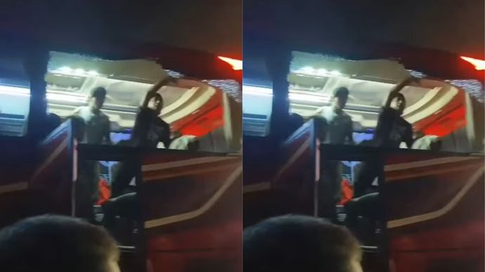 Bus Aremania Diserang di Tol Waru Jatim Hendak Menuju Bandung