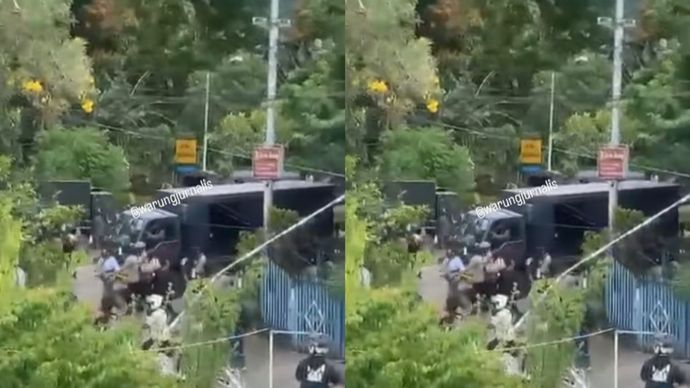 Demo Tolak Militerisme di Jayapura Berujung Ricuh, Polisi Lepaskan Gas Air Mata