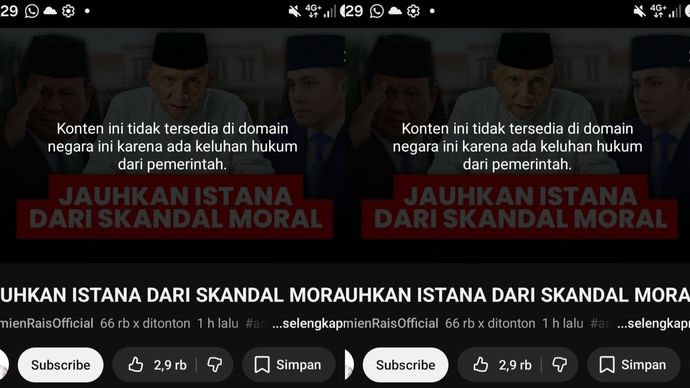 Komdigi Hapus Konten Amien Rais Usai Sebarkan Fitnah Soal Presiden