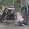 Viral! Mobil Pick Up Angkut Emak-emak Tersungkur, Sopir Nyetir Ugal-ugalan