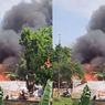 Kebakaran Lapak di BKT Jaktim, Asap Hitam Membumbung Tinggi
