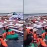 Viral Kapal Kayu Tenggelam di Perairan Bone-Bombana, Penumpang Terombang Ambing