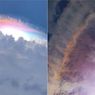 Viral Fenomena Langka Awan Pelangi Muncul di Langit Jonggol