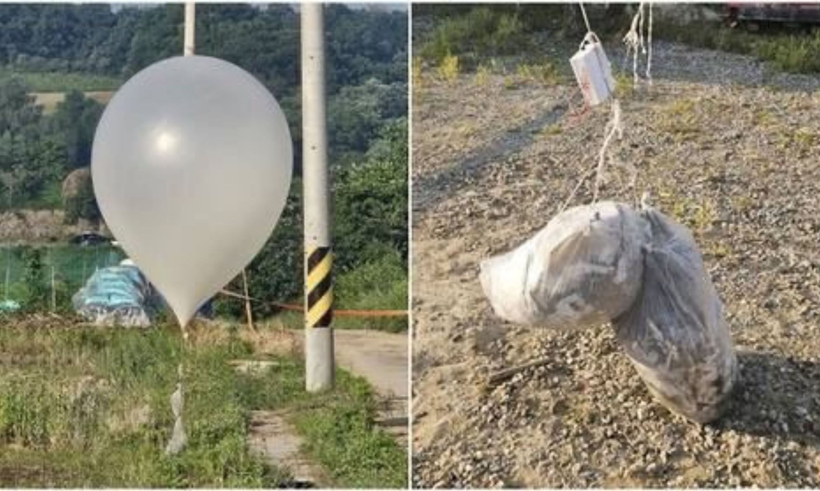 Serangan Korea Utara ke Korea Selatan pakai balon Udara berisi sampah dan kotoran <b>(Twitter)</b>