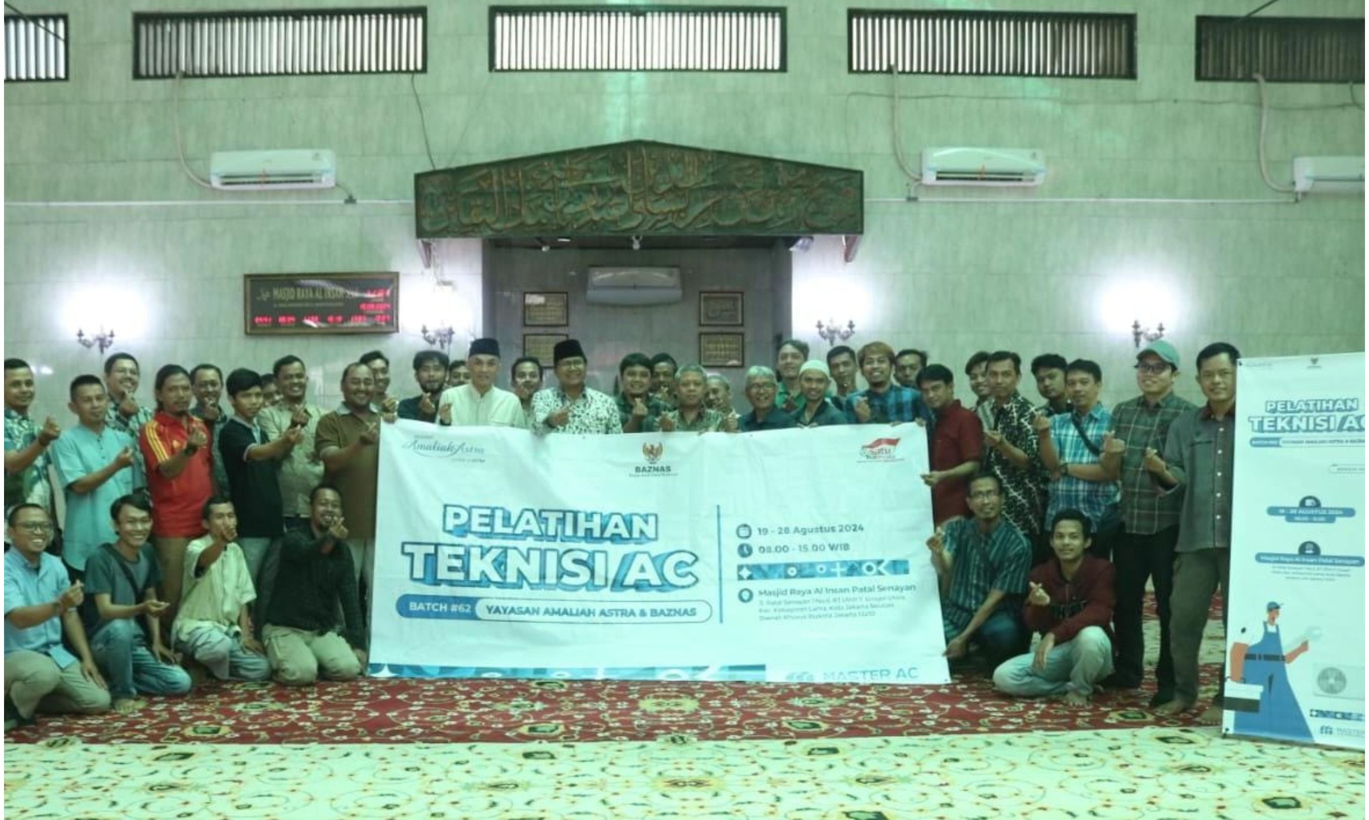 BAZNAS RI dan UPZ Yayasan Amaliah Astra Bersinergi Gelar Pelatihan Teknisi AC <b>(Istimewa)</b>