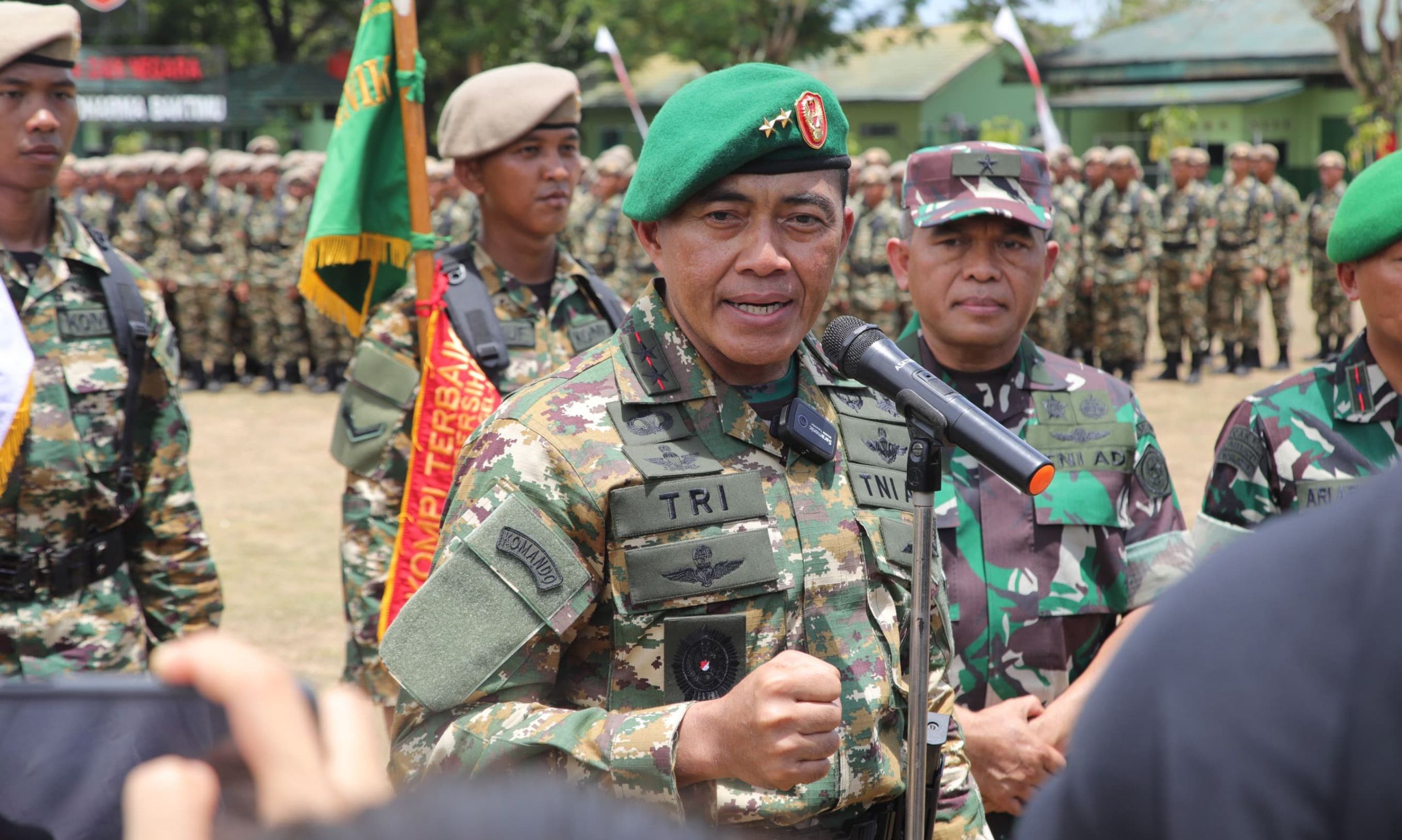 Panglima Kodam VI/Mulawarman Tutup Latsarmil Komcad TA 2024 <b>(Istimewa)</b>
