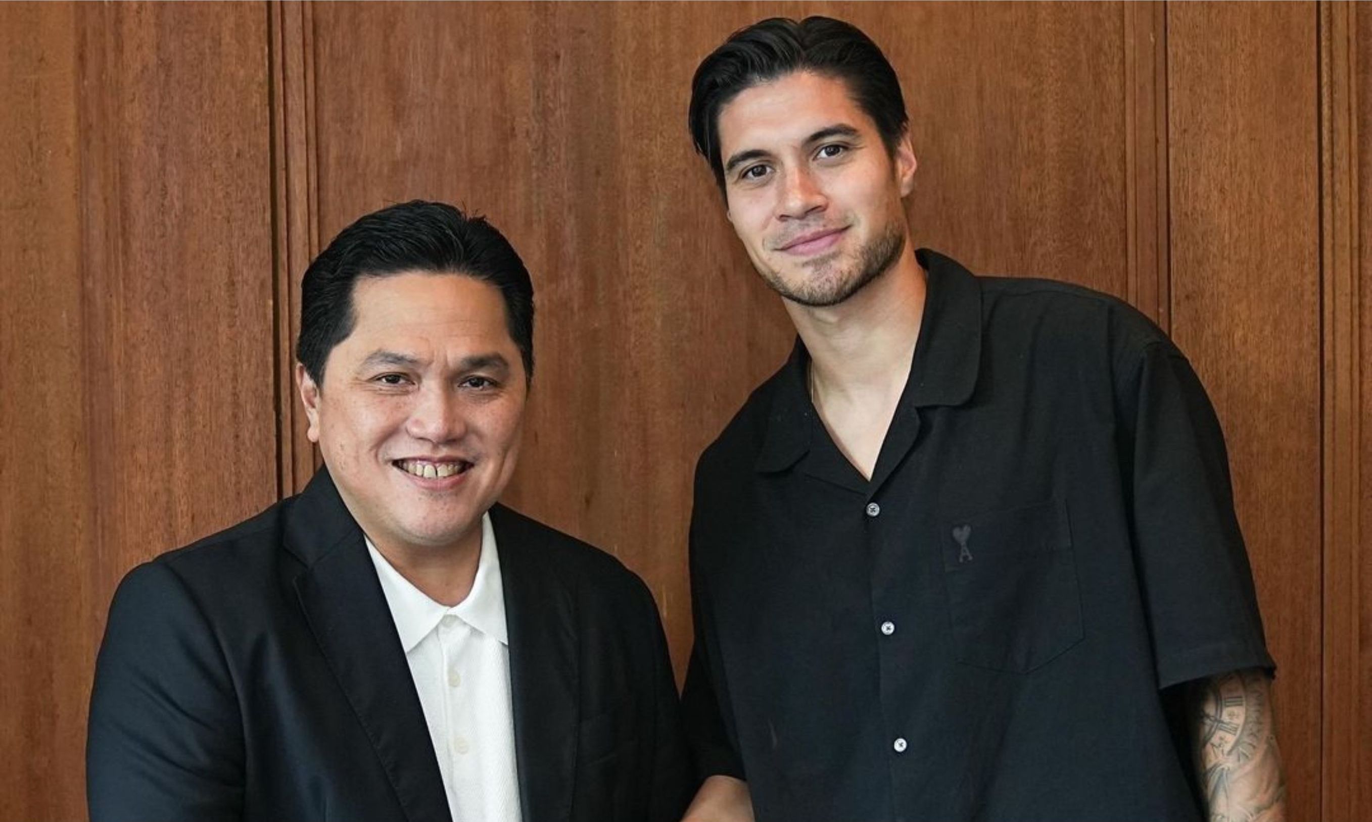 Ketua Umum PSSi, Erick Thohir dan Kevin Dick <b>(IG: Erick Thohir)</b>