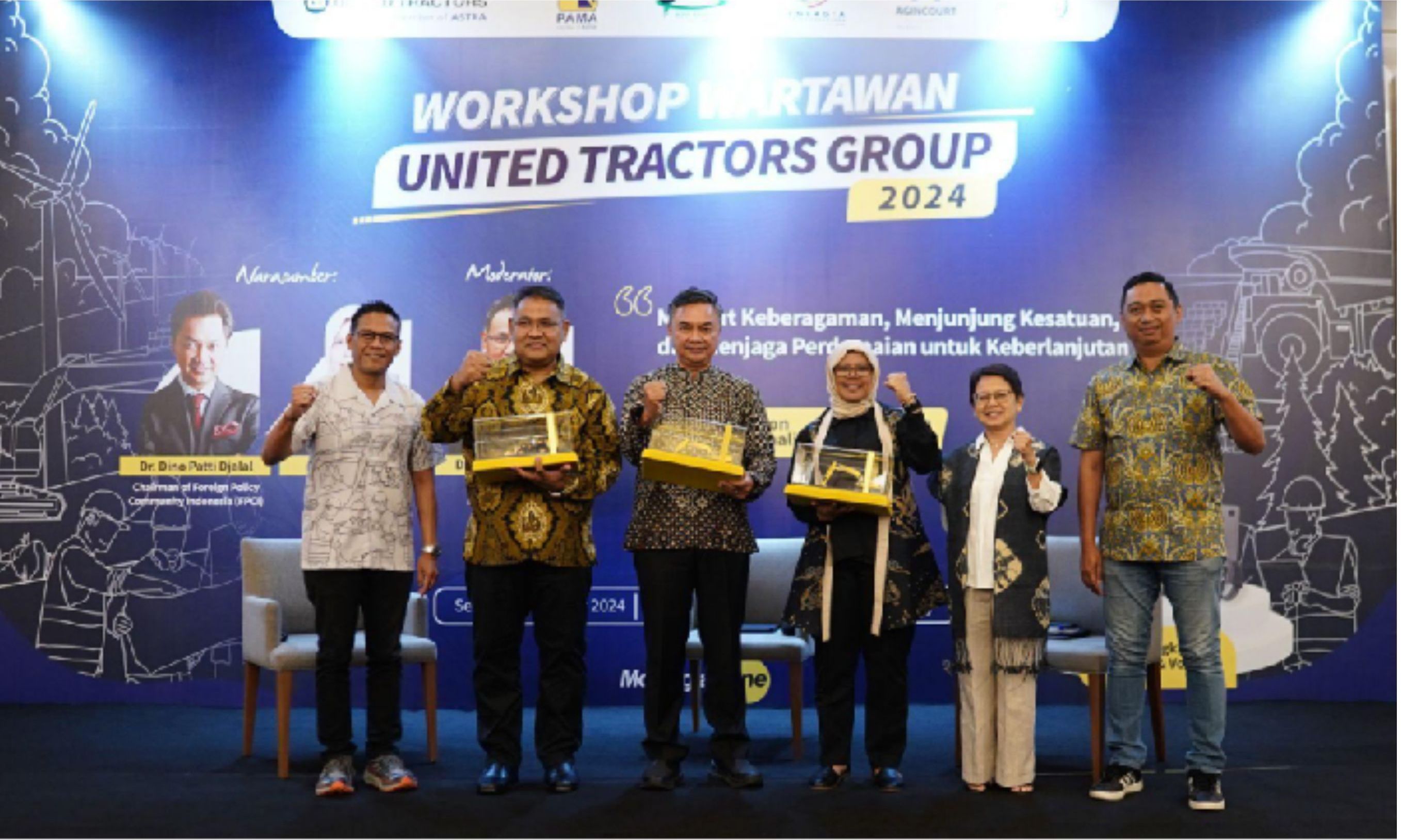 Sebarluaskan Keberagaman dan Perdamaian, Grup United Tractors Gelar Workshop Wartawan 2024 <b>(Istimewa)</b>