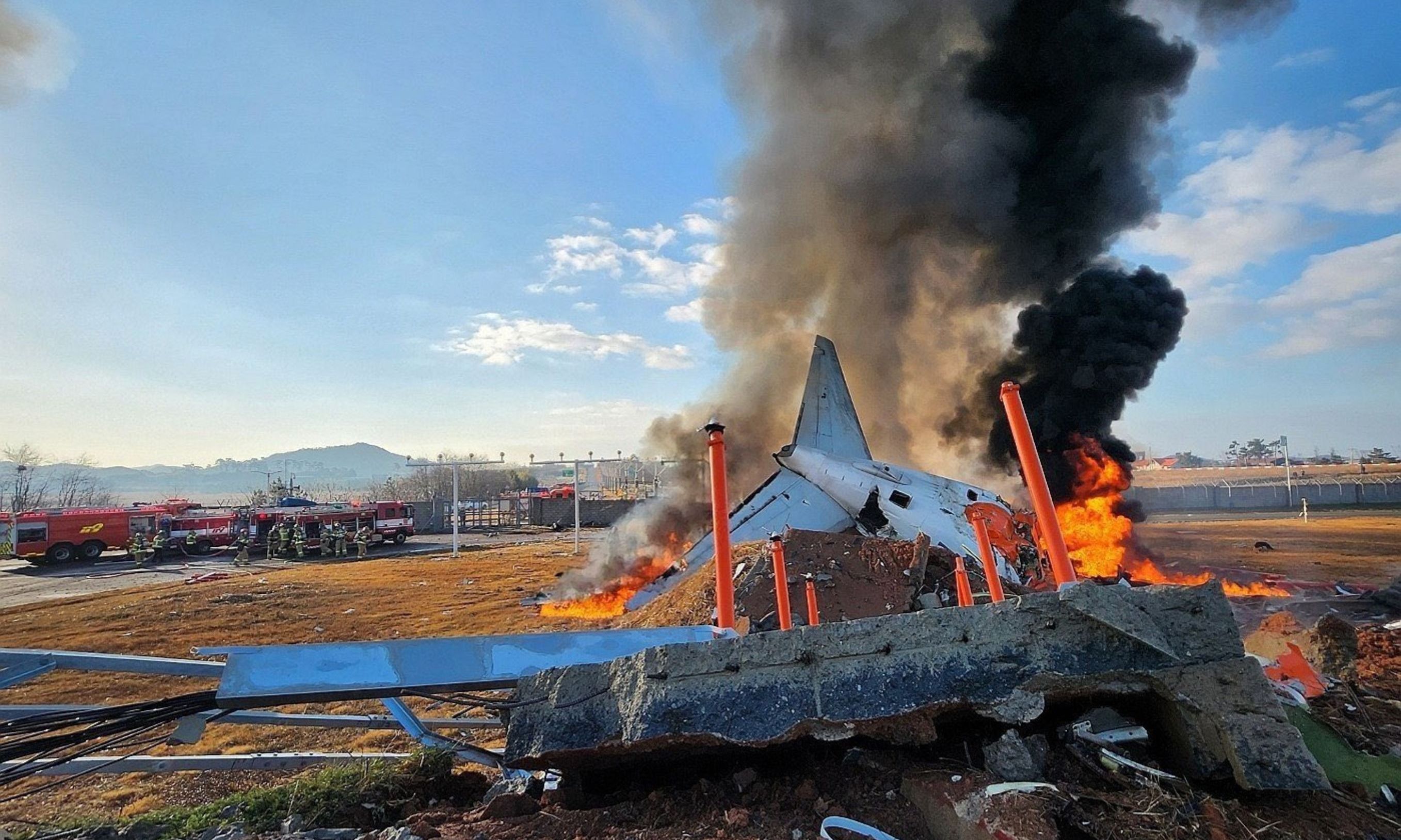 29 Tewas Dalam Kecelakan Pesawat di Bandara Korea Selatan <b>(Twitter: nicksortor)</b>