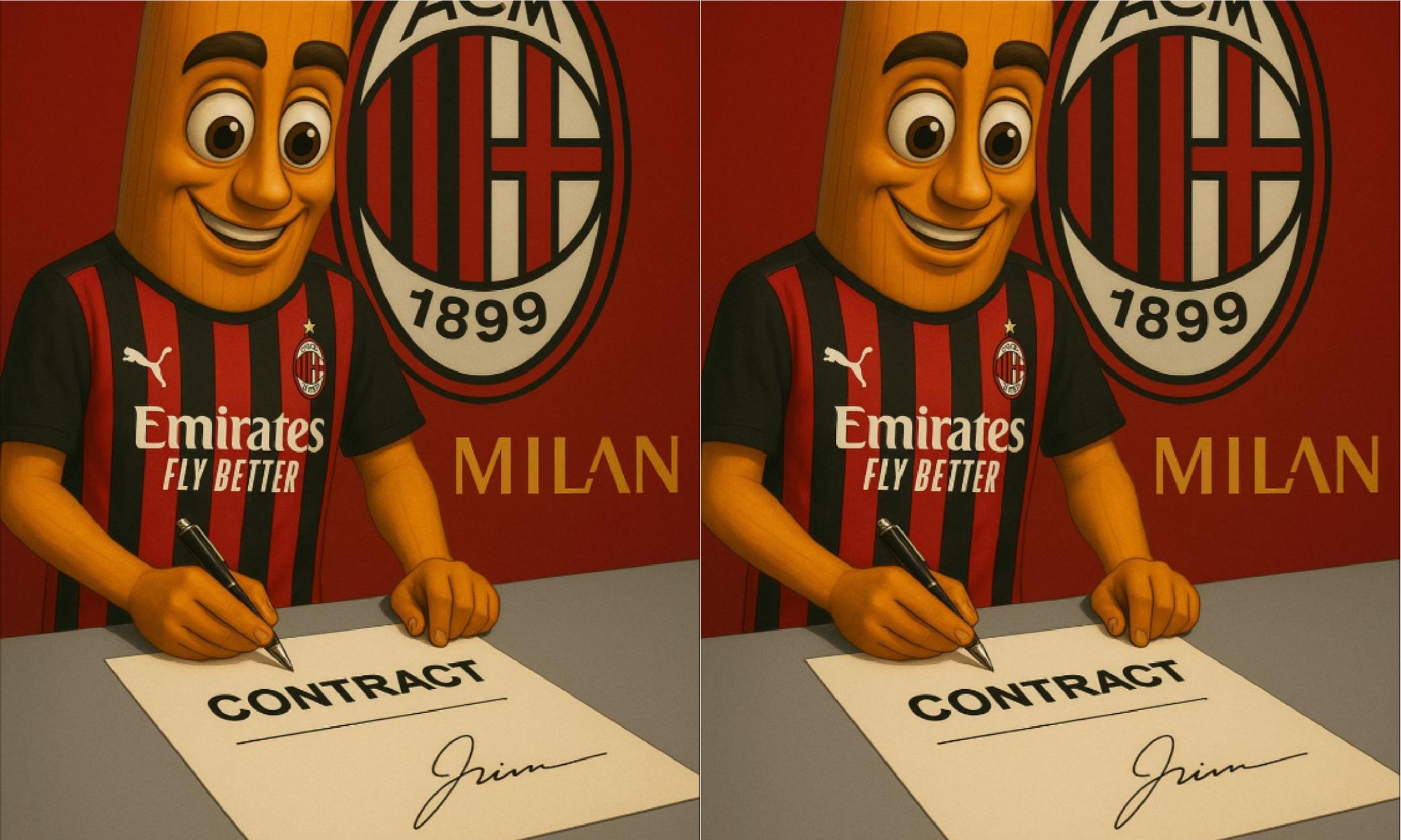AC Milan Posting Pemain Baru Lagi Sign Kontrak, Pakai Animasi Tung-tung Sahur, Jay Idzes? <b>(TikTok Ac Milan)</b>