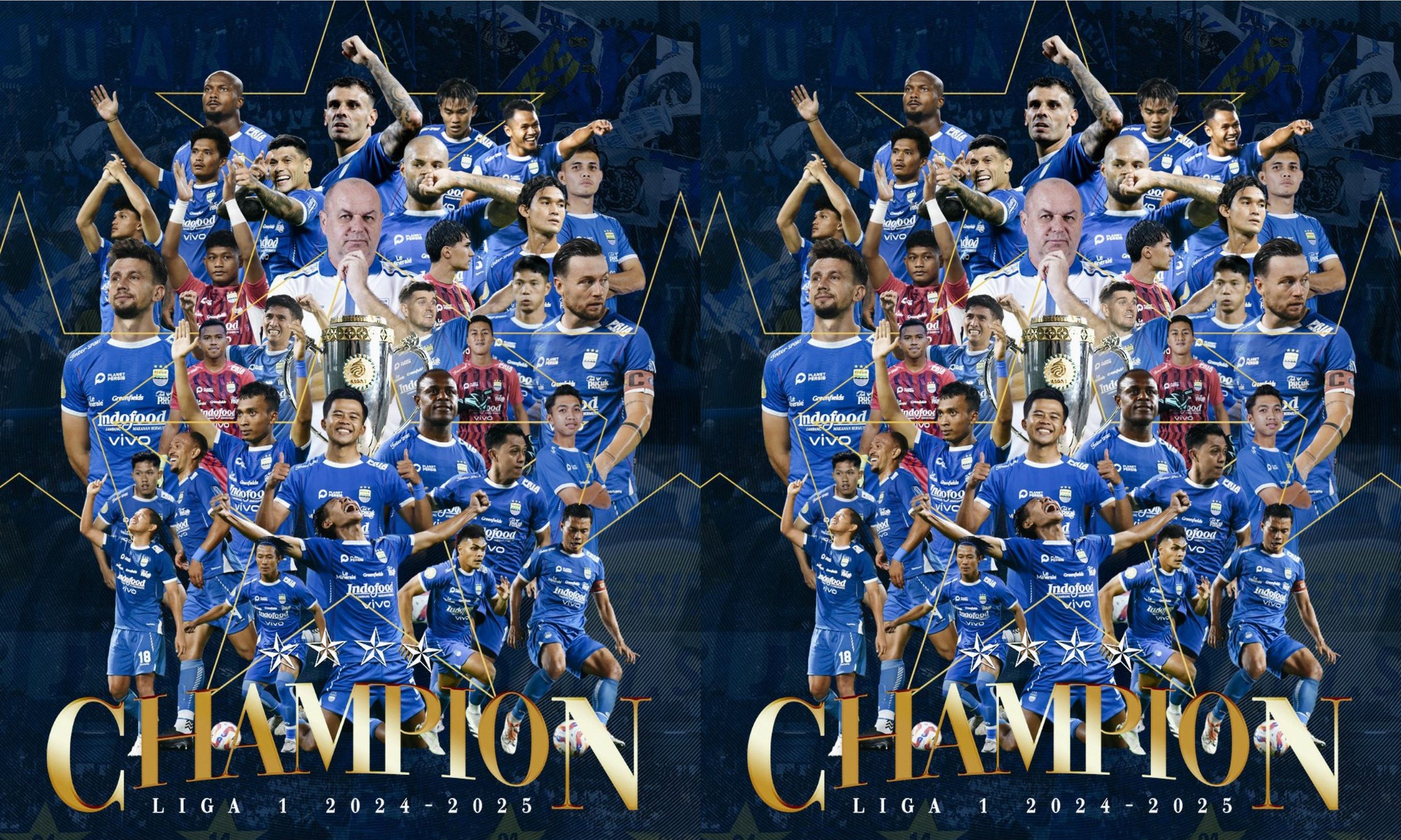 Persib Bandung Juara Liga 1 Musim 2024/2025 <b>(Twitter: Persib Bandung)</b>