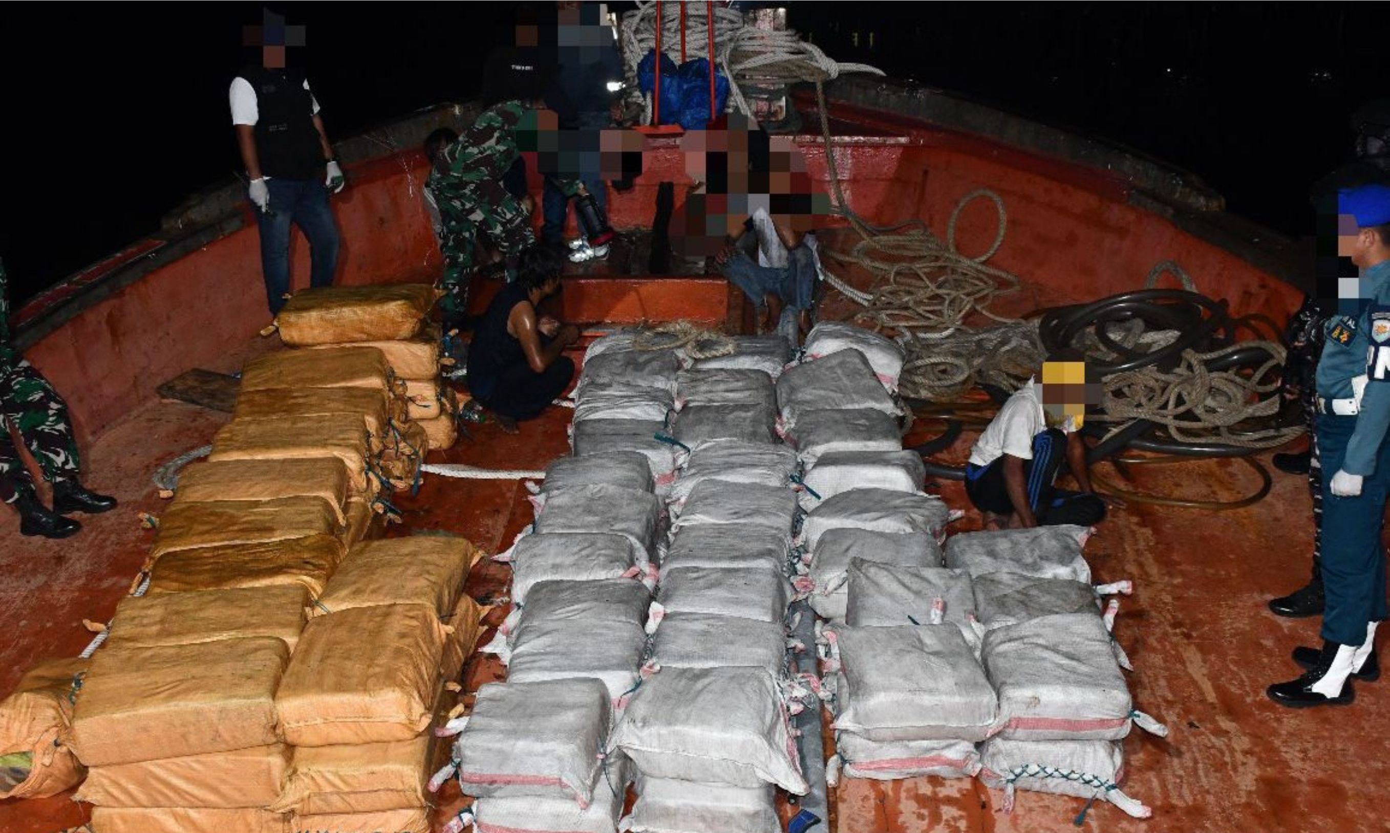 TNI AL Gagalkan Penyelundupan 1.905 Kg Narkotika di Tanjung Balai Karimun <b>(Istimewa)</b>