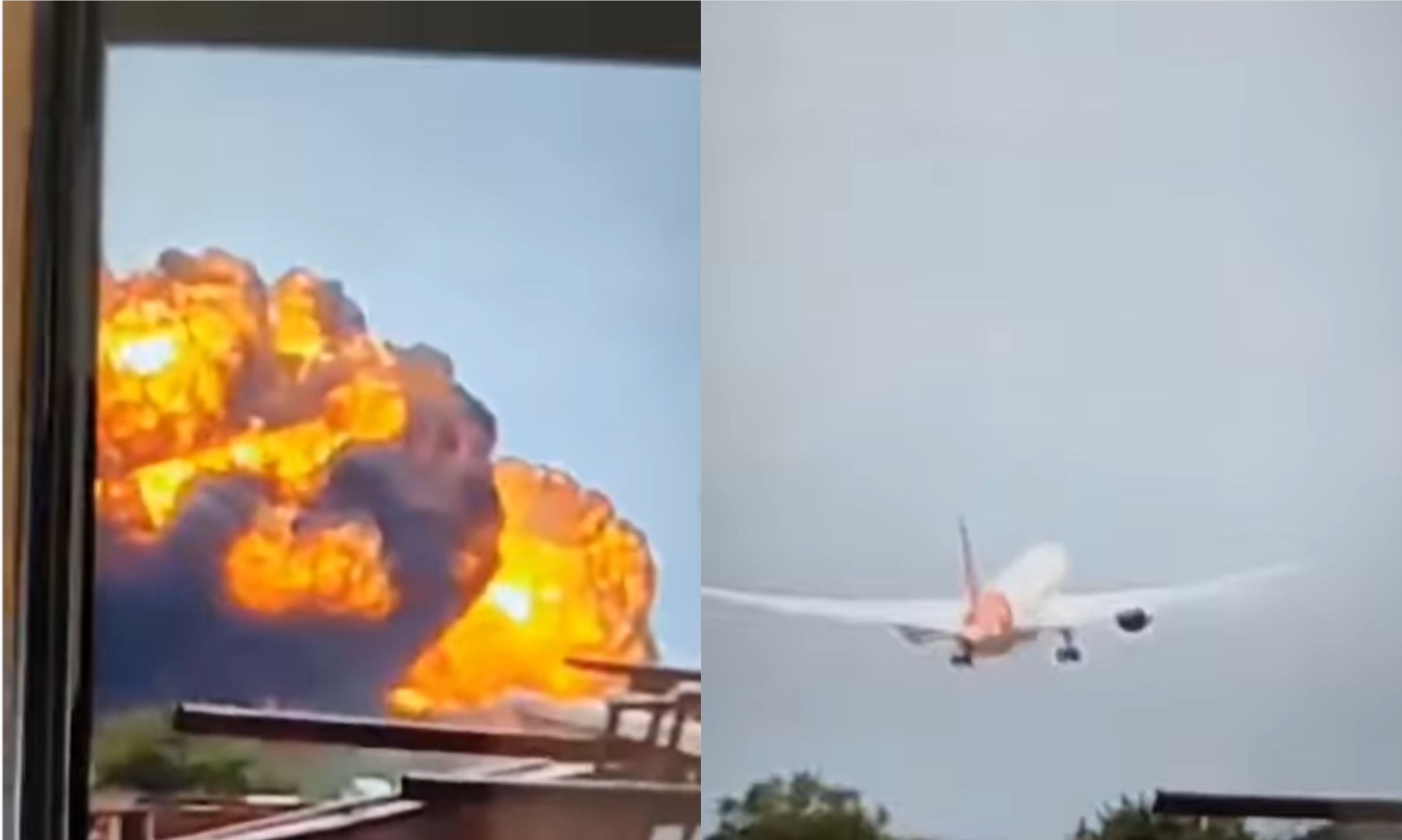 Video Detik-detik Pesawat Air India Jatuh di Ahmedabad  <b>(Instagram)</b>