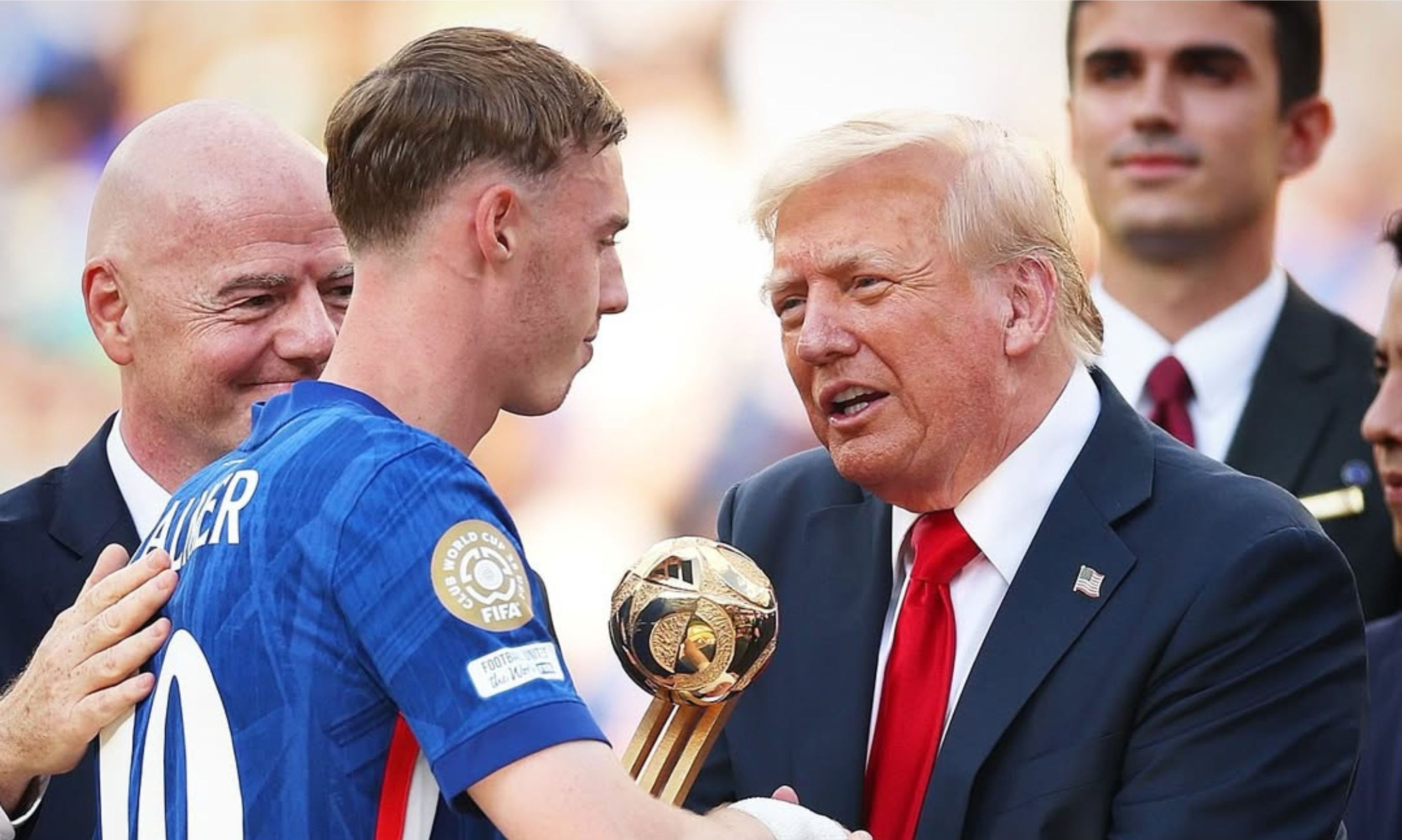 Cole Palmer dan Donald Trump <b>(IG: Fabrizio Romano)</b>