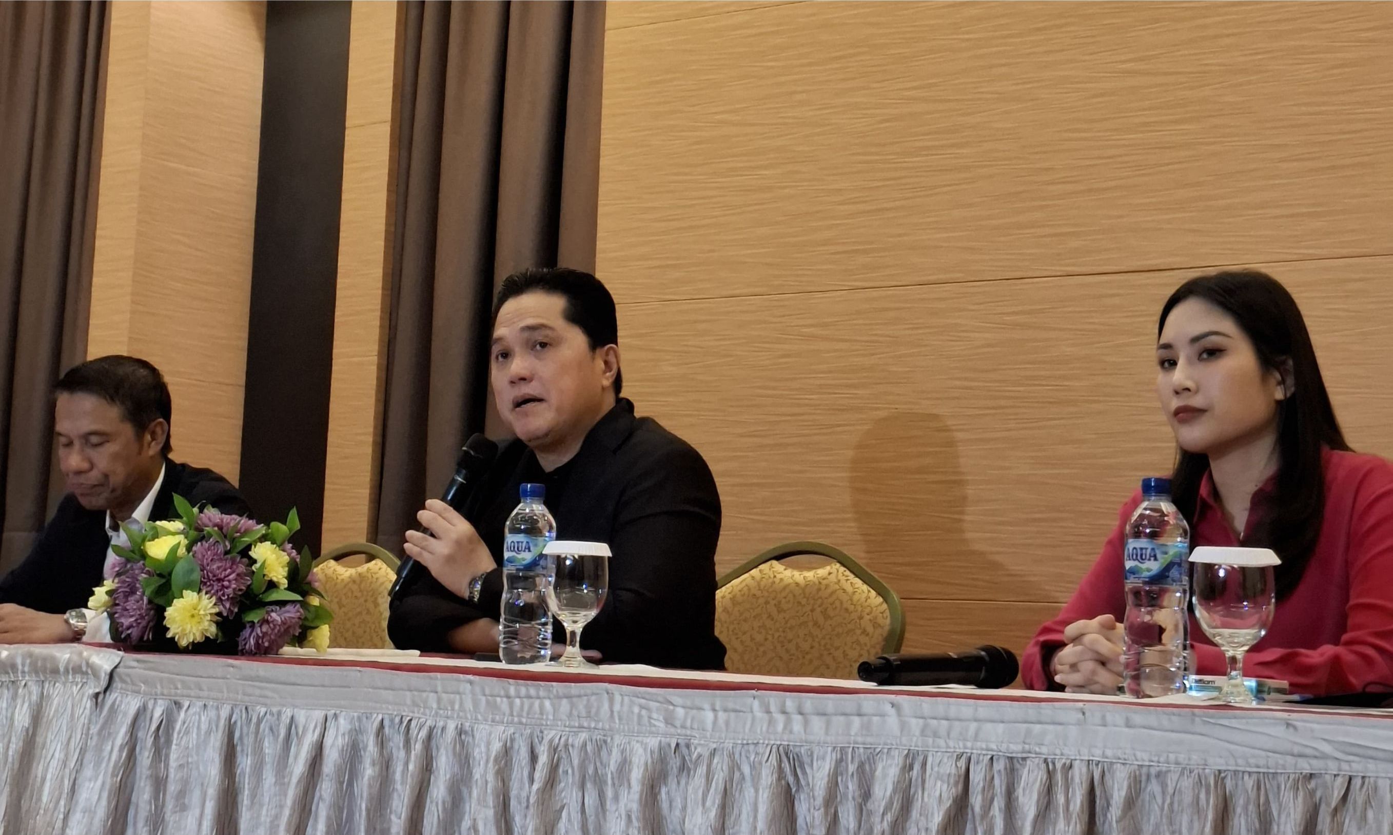 Ketua Umum PSSI, Erick Thohir <b>(Zaki Islami/ NTV News)</b>