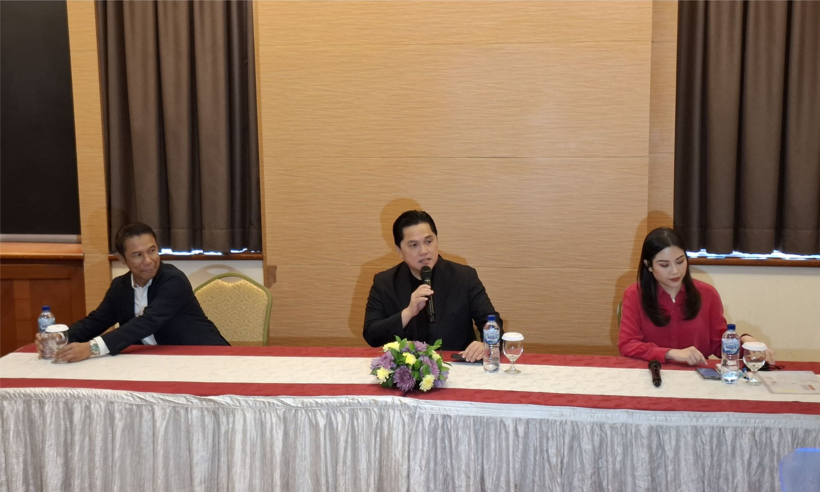 Ketua Umum PSSI, Erick Thohir <b>(Zaki Islami/ NTV News)</b>