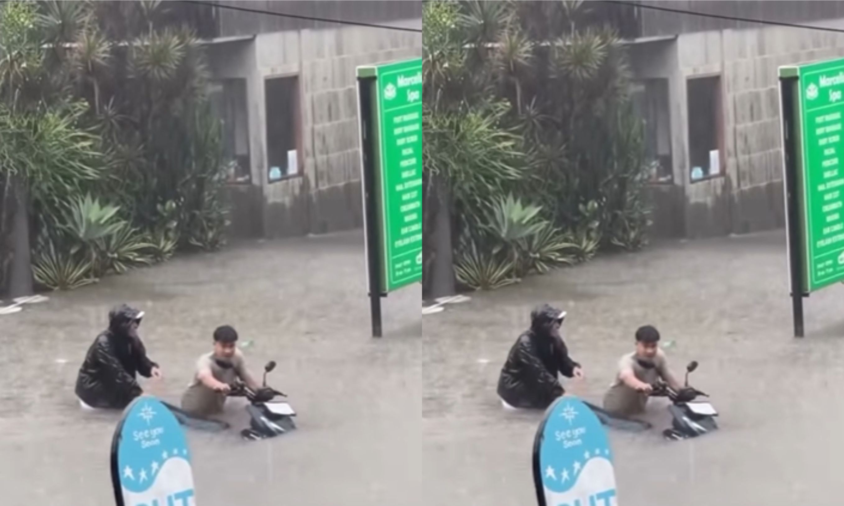 Canggu Terendam Banjir Usai Diguyur Hujan Deras <b>(IG: warungjurnalis)</b>