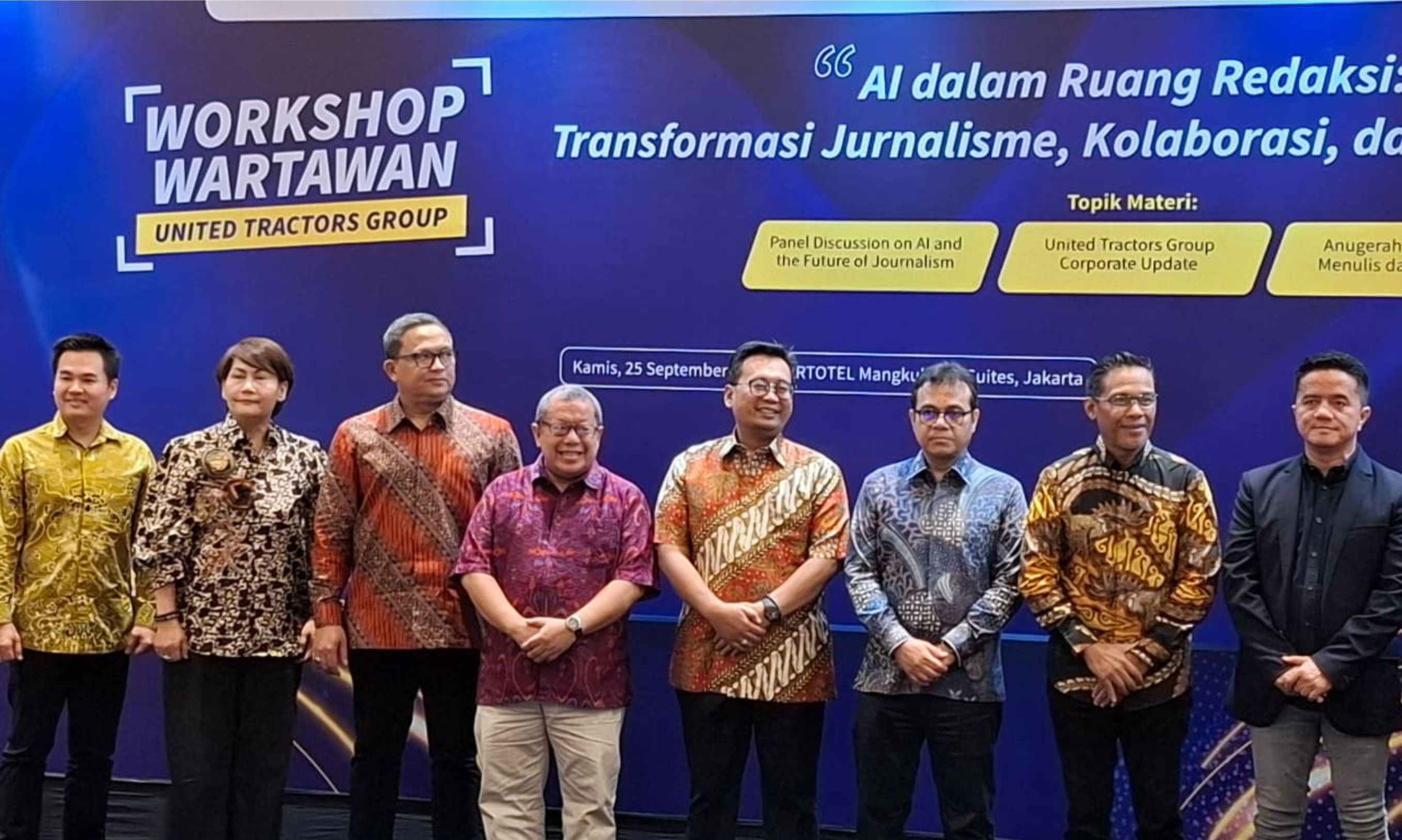 United Tractors Gelar Workshop Wartawan 2025, Angkat Tema AI dalam Jurnalisme <b>(Zaki Islami / NTV News)</b>