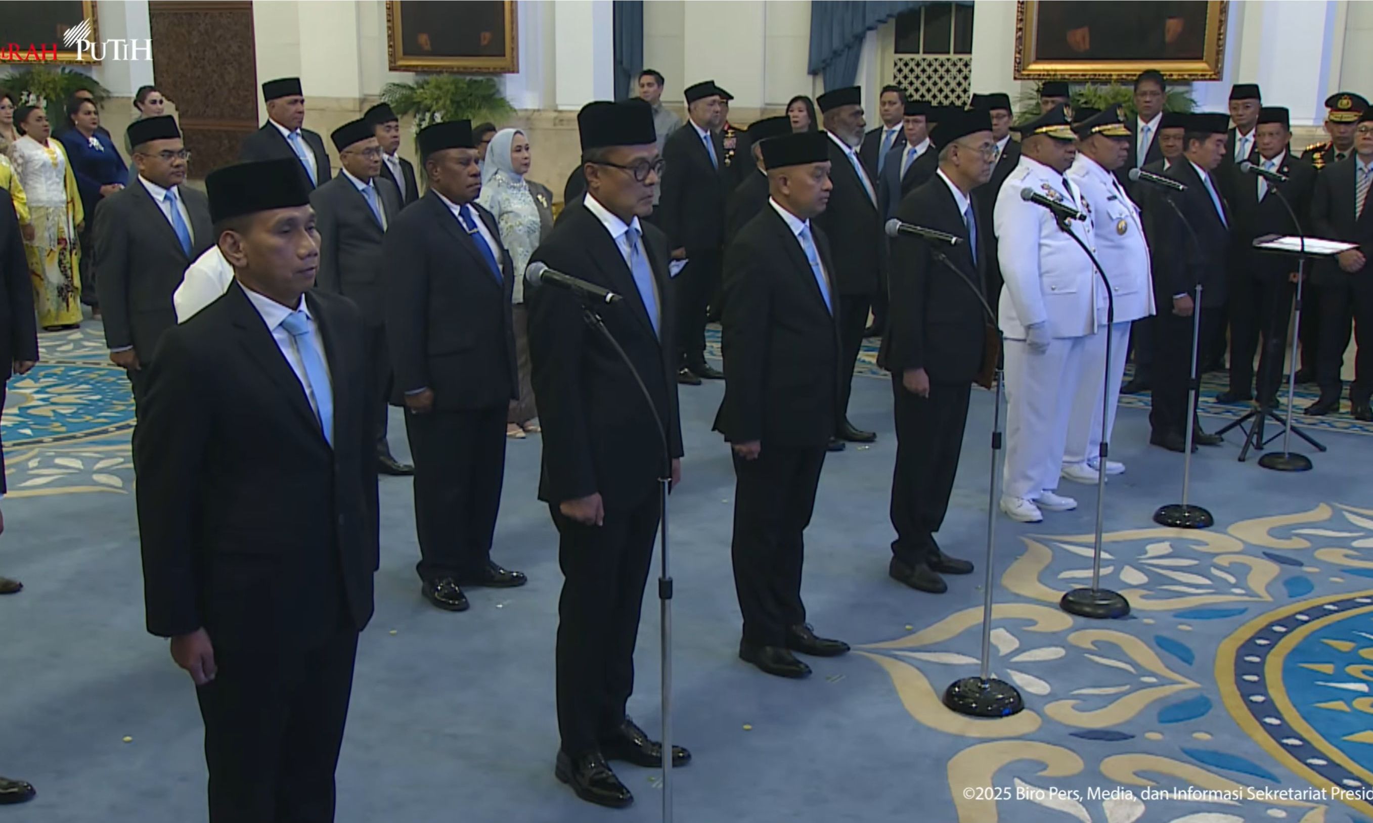 Prabowo Lantik Sejumlah Pejabat <b>(Youtube)</b>