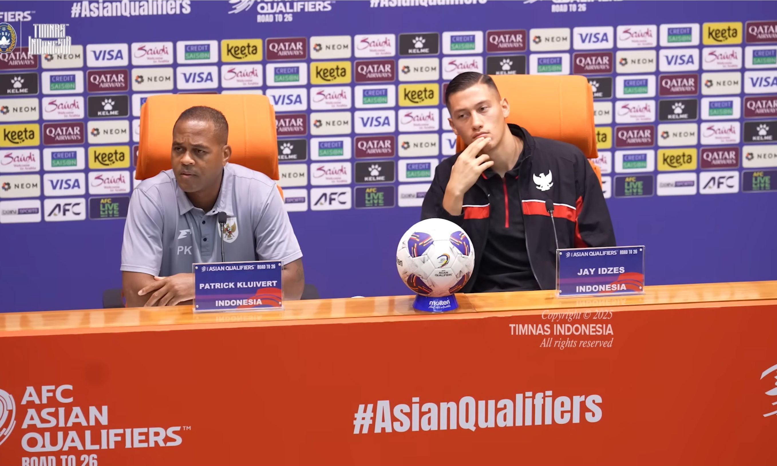 Patrick Kluivert dan Jay Idzes <b>(Timnas Indonesia)</b>