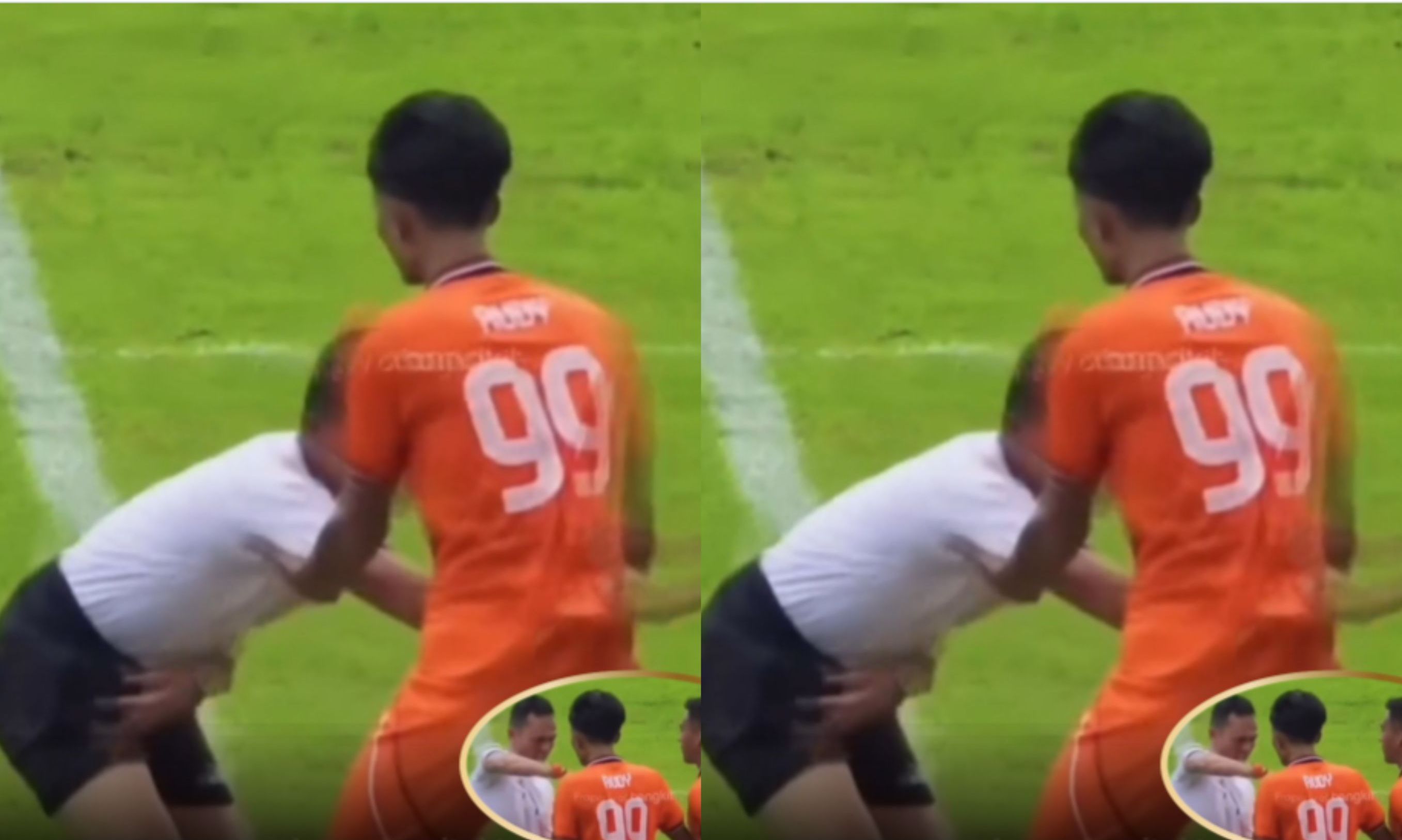 Viral Pemain PSIR Rembang Remas Bagian Kemaluan Wasit <b>(IG: pemain kedeabelass)</b>